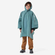 Poncho de ploaie pentru drumeție MH100 Verde Copii 7-15 ani