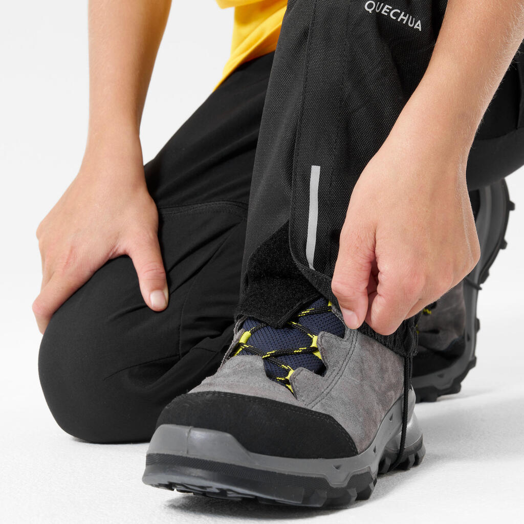 Children's hiking gaiters - black 