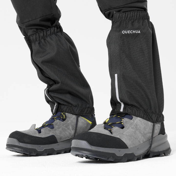 QUECHUA Gaiters voor wandelen kinderen zwart Decathlon