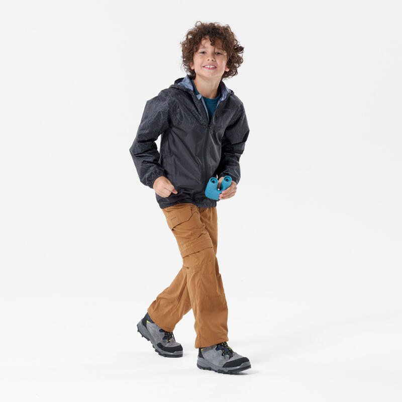 Çocuk Outdoor Yağmurluk - 7/15 Yaş - Gri - MH100