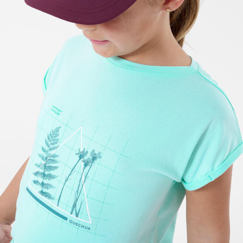 Wandelshirt voor kinderen MH100 turquoise 7 tot 15 jaar