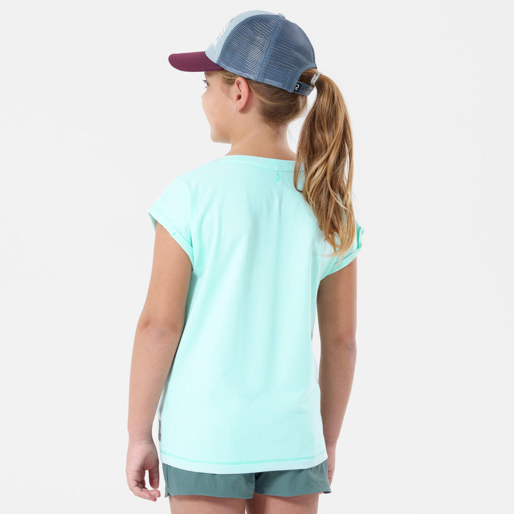 Child's hiking T-Shirt - MH100 turquoise - 7-15 years