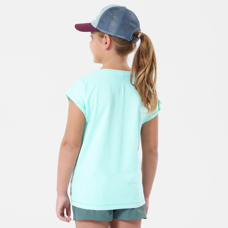 T-shirt trekking bambina MH100 verde