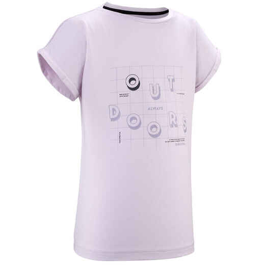 
      Majica kratkih rukava za planinarenje MH100 za djecu od 7 do 15 godina ljubičasta
  