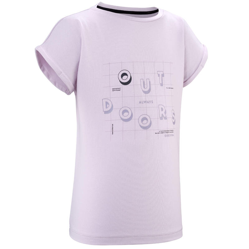 T-shirt de caminhada - MH100 Criança 7-15 anos - Violeta