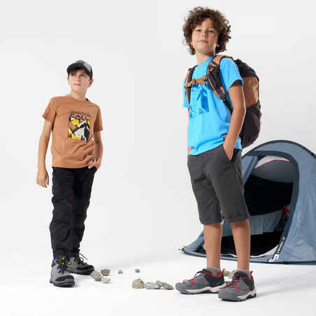 Child's hiking T-Shirt - MH100 brown - 7-15 years