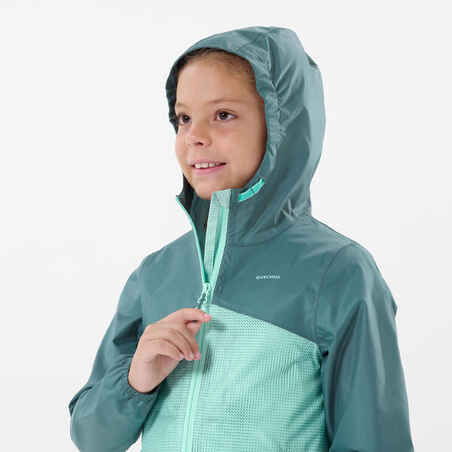 Waterproof Hiking Jacket - MH100 Zip - Child 7-15 years