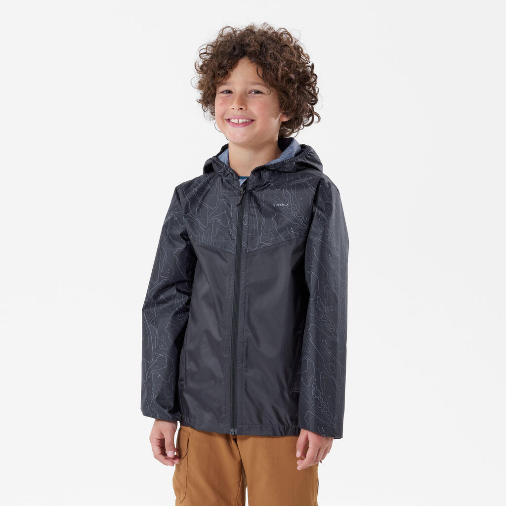 Waterproof Hiking Jacket - MH100 Zip - Child 7-15 years