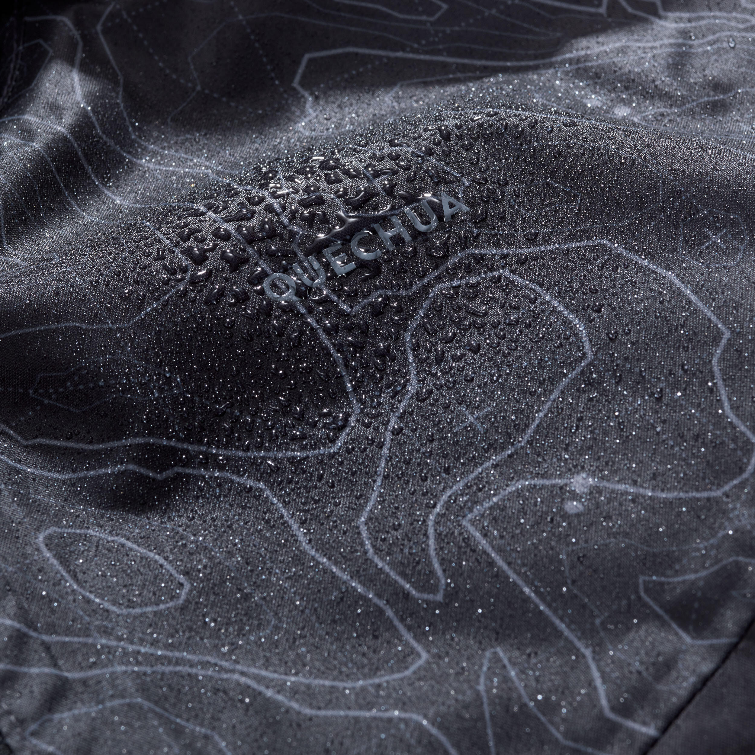 Kids’ waterproof, zipped hiking jacket, 7-15 years, MH100 - Grey