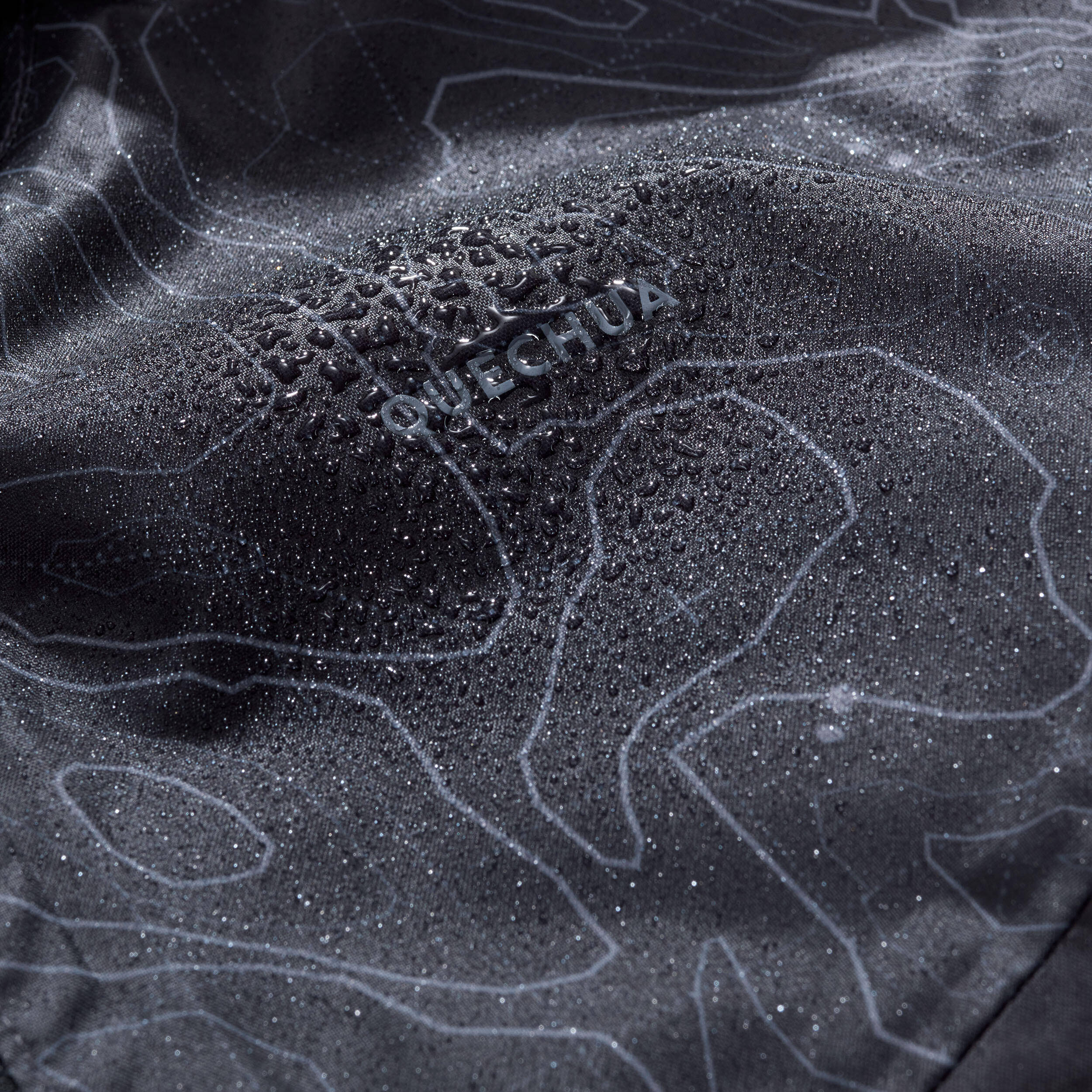 Kids’ waterproof, zipped hiking jacket, 7-15 years, MH100 - Grey -  3