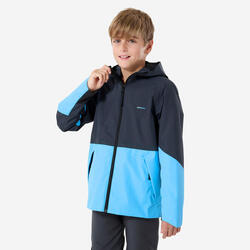 Veste de randonnée imperméable 7-15 ans enfant, MH500 twin bleu