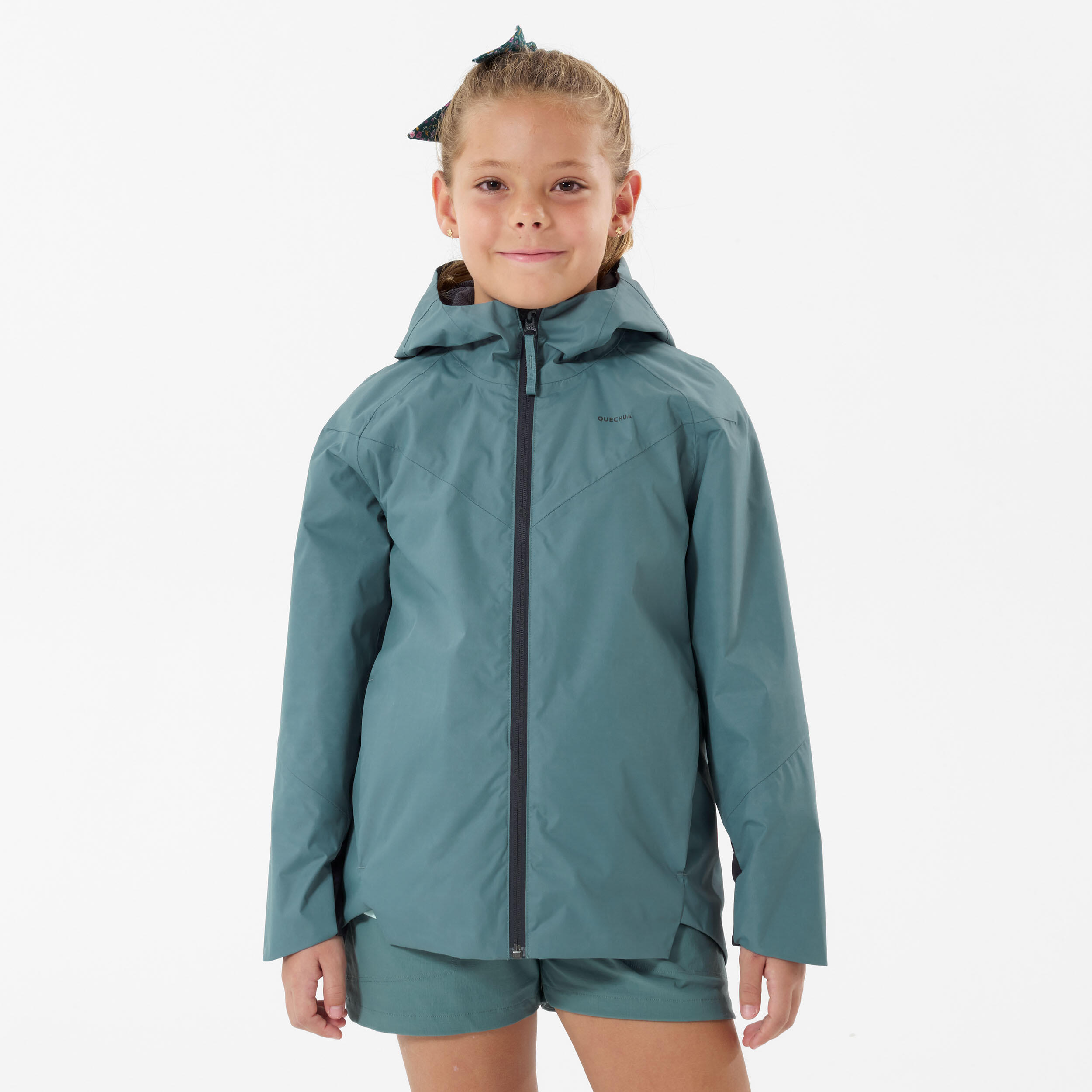 QUECHUA Chaqueta impermeable de montaña y trekking Niños 7-15 años Quechua MH500
