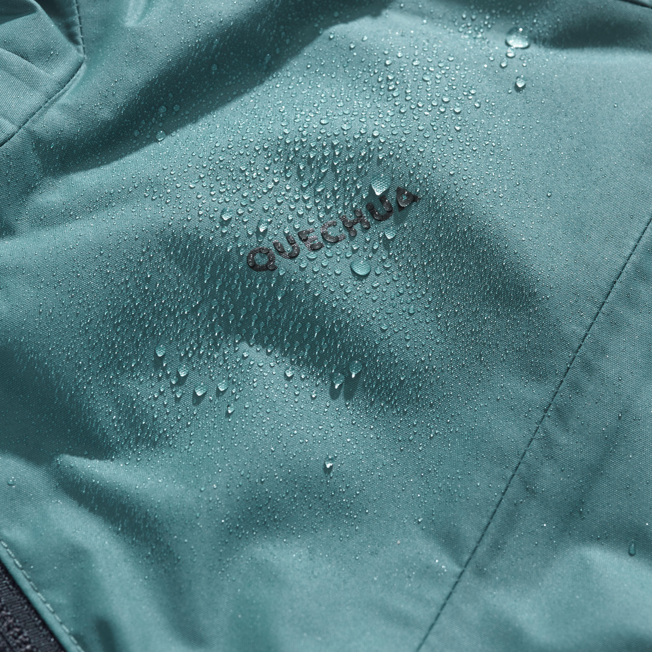 Regenjas voor wandelen MH500 groen kinderen 7-15 jaar 3/8