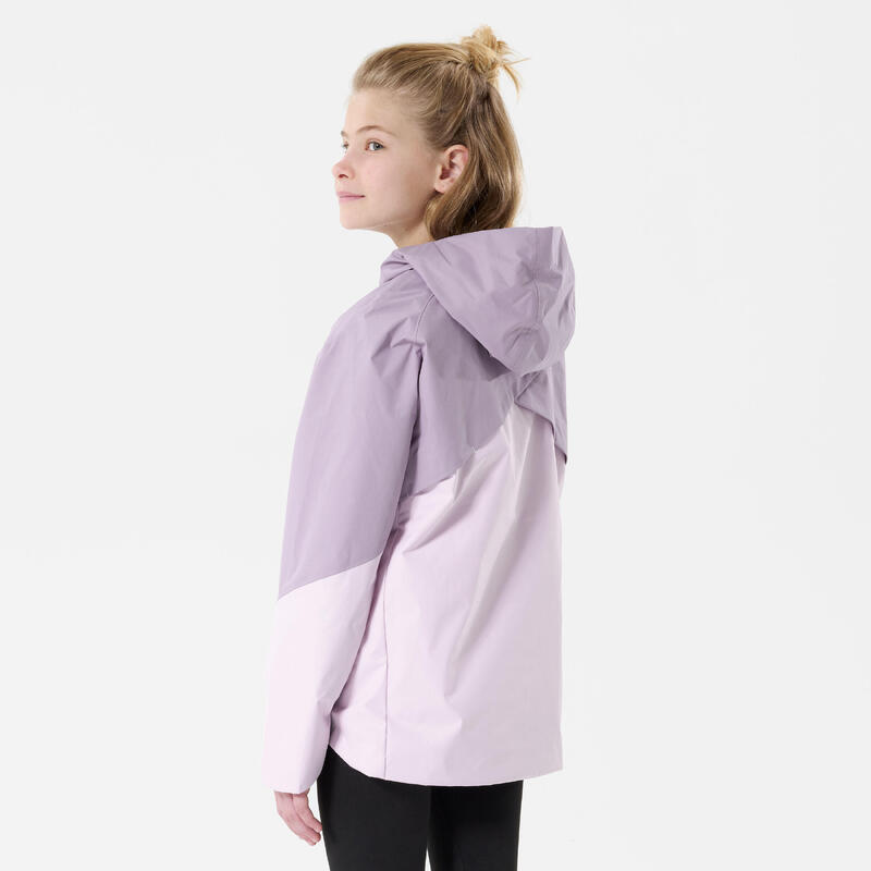 Veste imperméable de randonnée - MH500 violette et parme - enfant 7-15 ans