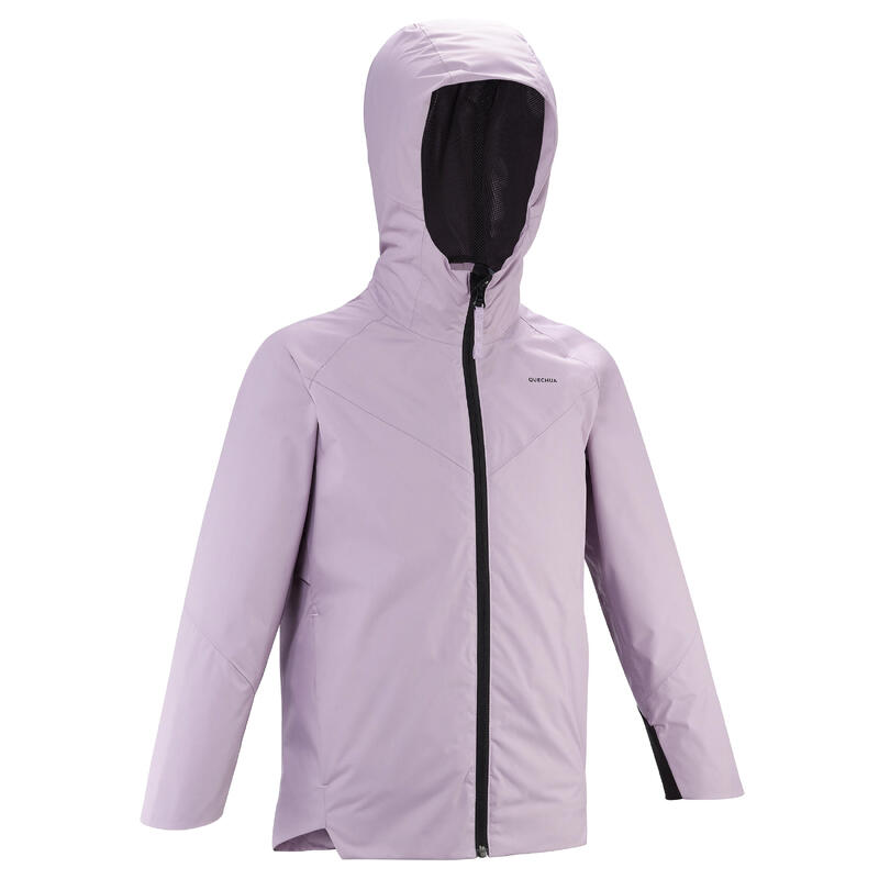 Veste imperméable de randonnée - MH500 violette - enfant 7-15 ans