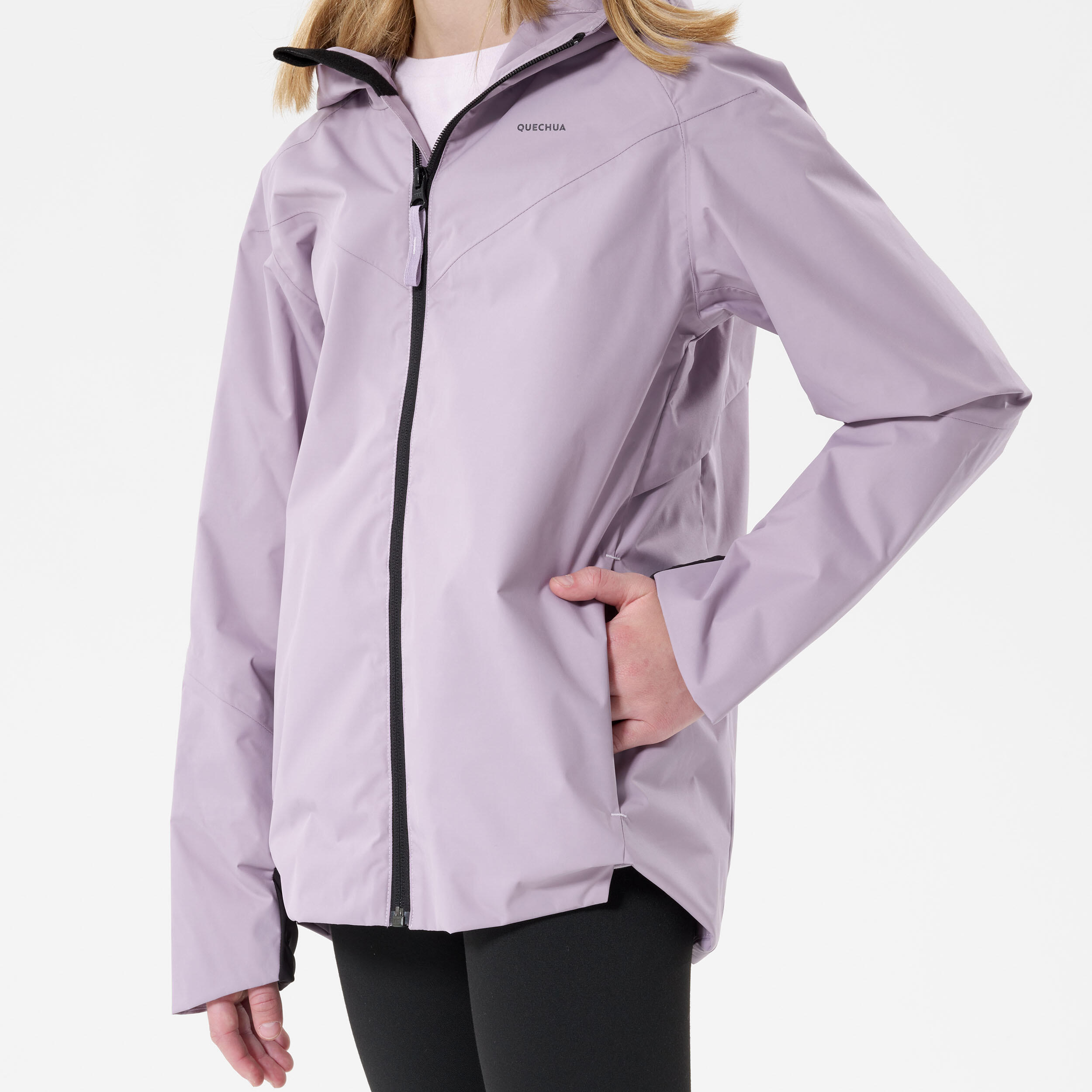 Kids’ Waterproof Hiking Jacket - MH 500 Ages 7-15 - QUECHUA