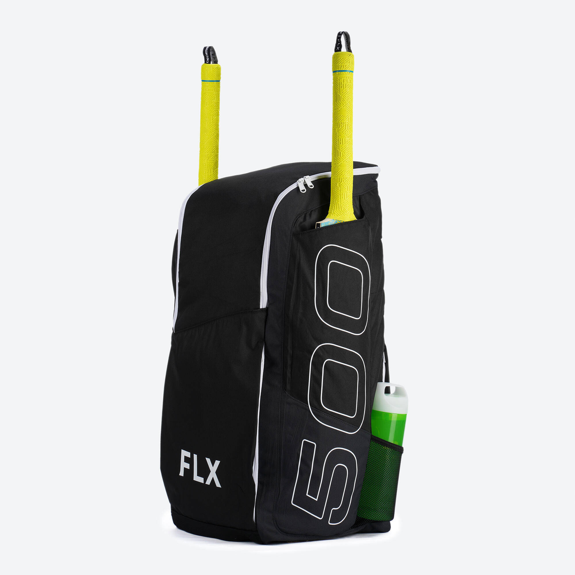 Cricket Kit Bag 75L KB 500 with Two Bat Pockets Black