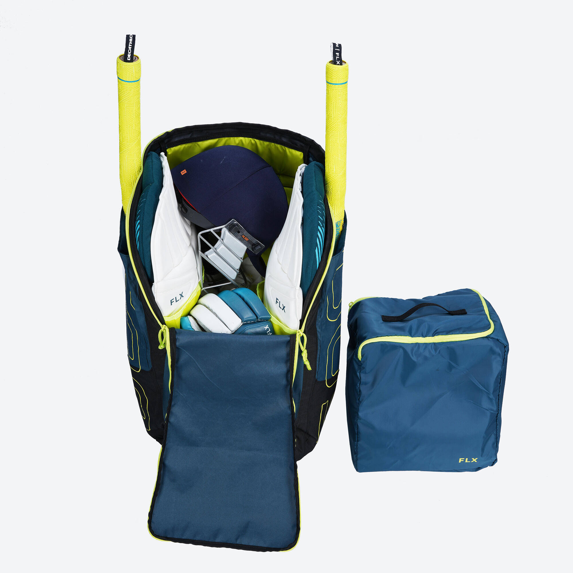 Cricket Kit Bag 75 L With Two Bat Pockets KB 500 Petrol Blue -  4