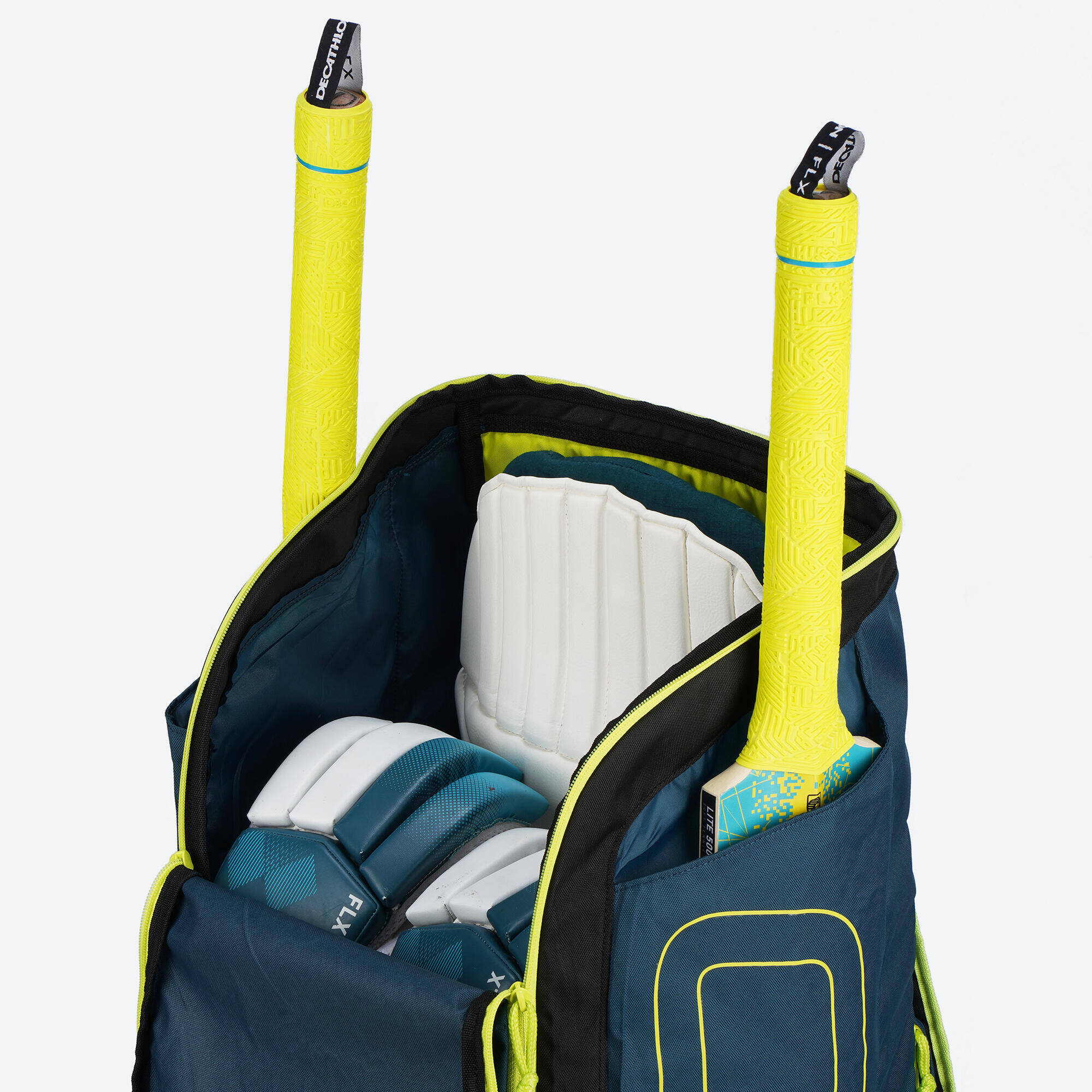 Cricket Kit Bag 75 L With Two Bat Pockets KB 500 Petrol Blue -  5