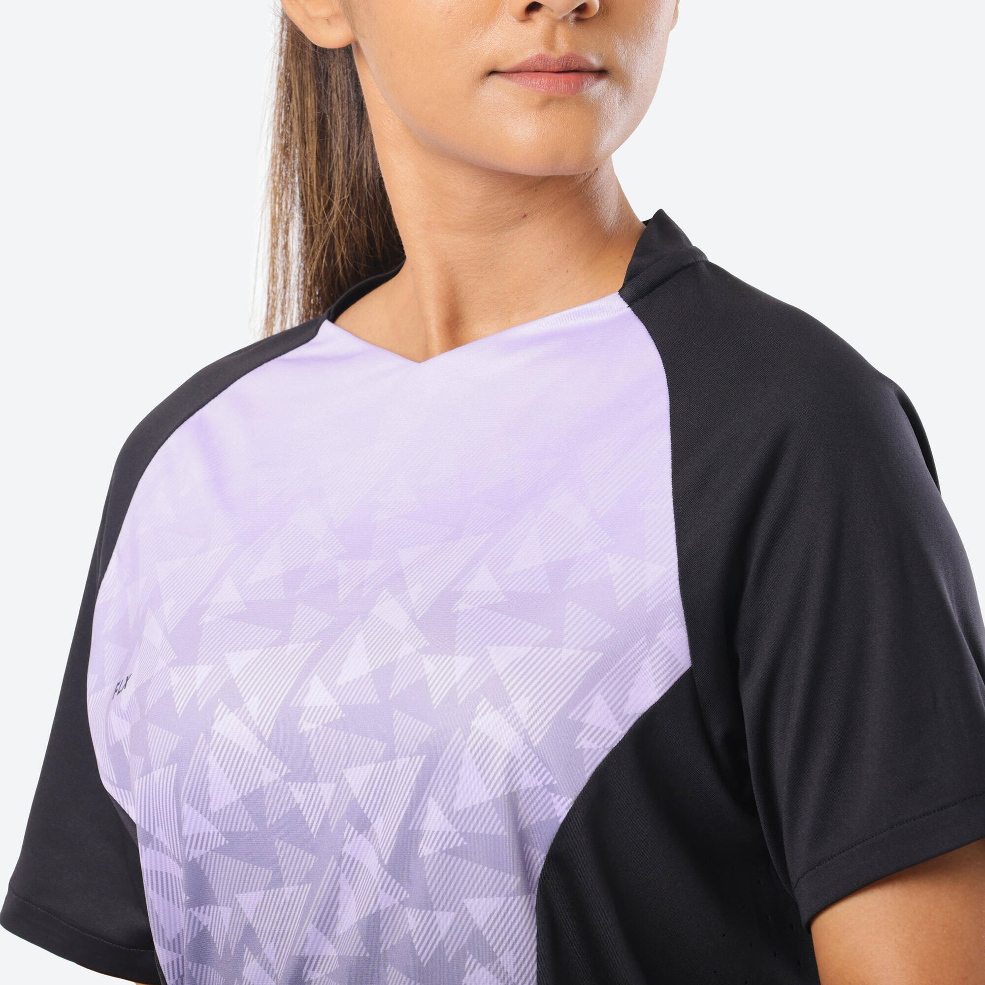 Women's Cricket Polo WCP 500 Comfortable & Stretchable Black -  2