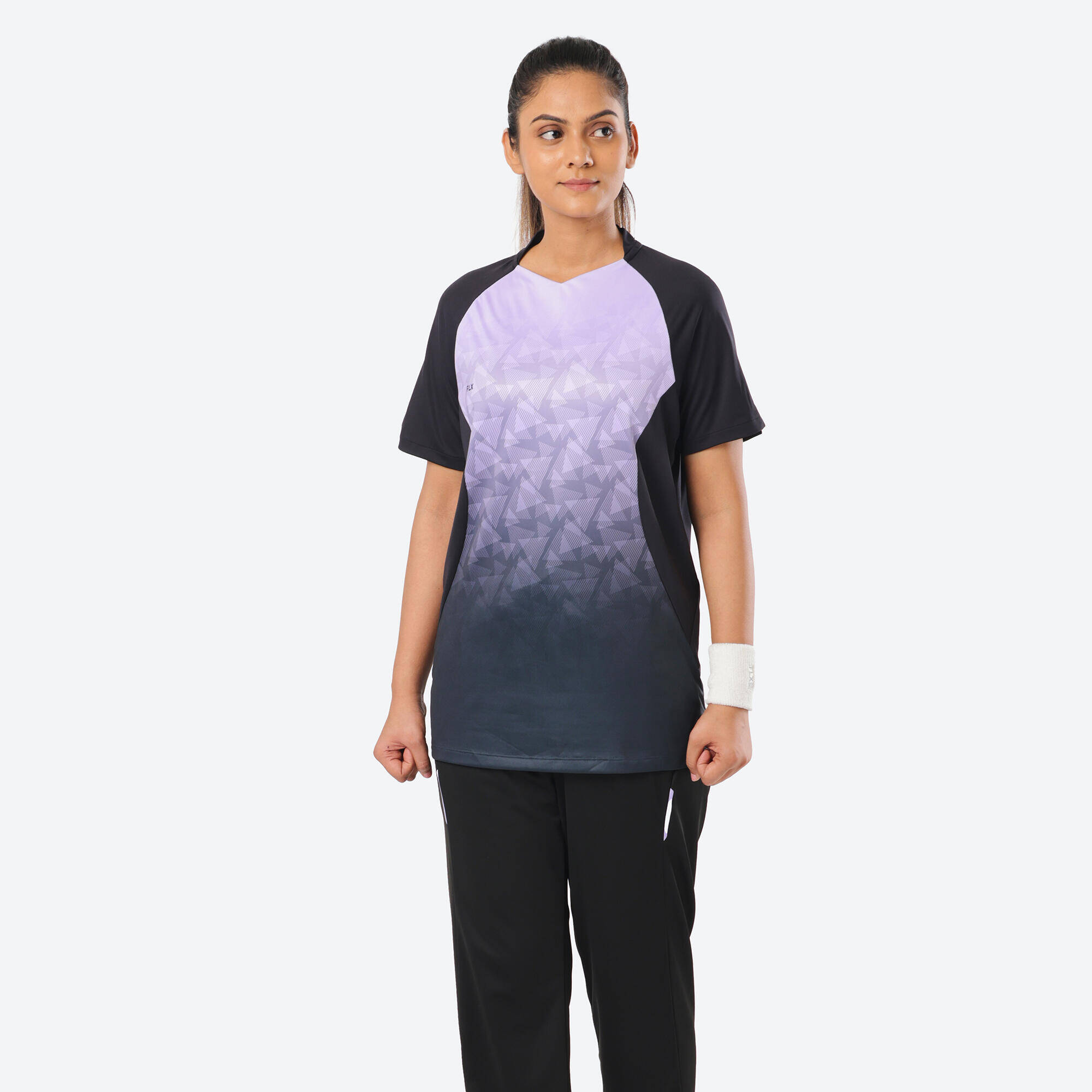 Women's Cricket Polo WCP 500 Comfortable & Stretchable Black