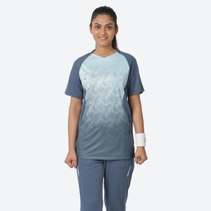 Women's Cricket Polo WCP 500 Moisture-Wicking & Flexible Blue