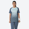 Women's Cricket Polo WCP 500 Moisture-Wicking & Flexible Blue