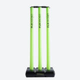 PLASTIC CRICKET STUMP SET - LIME GREEN