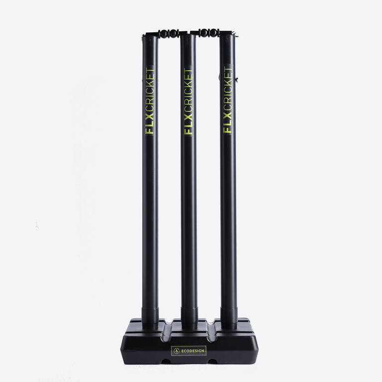 PLASTIC CRICKET STUMP SET - BLACK