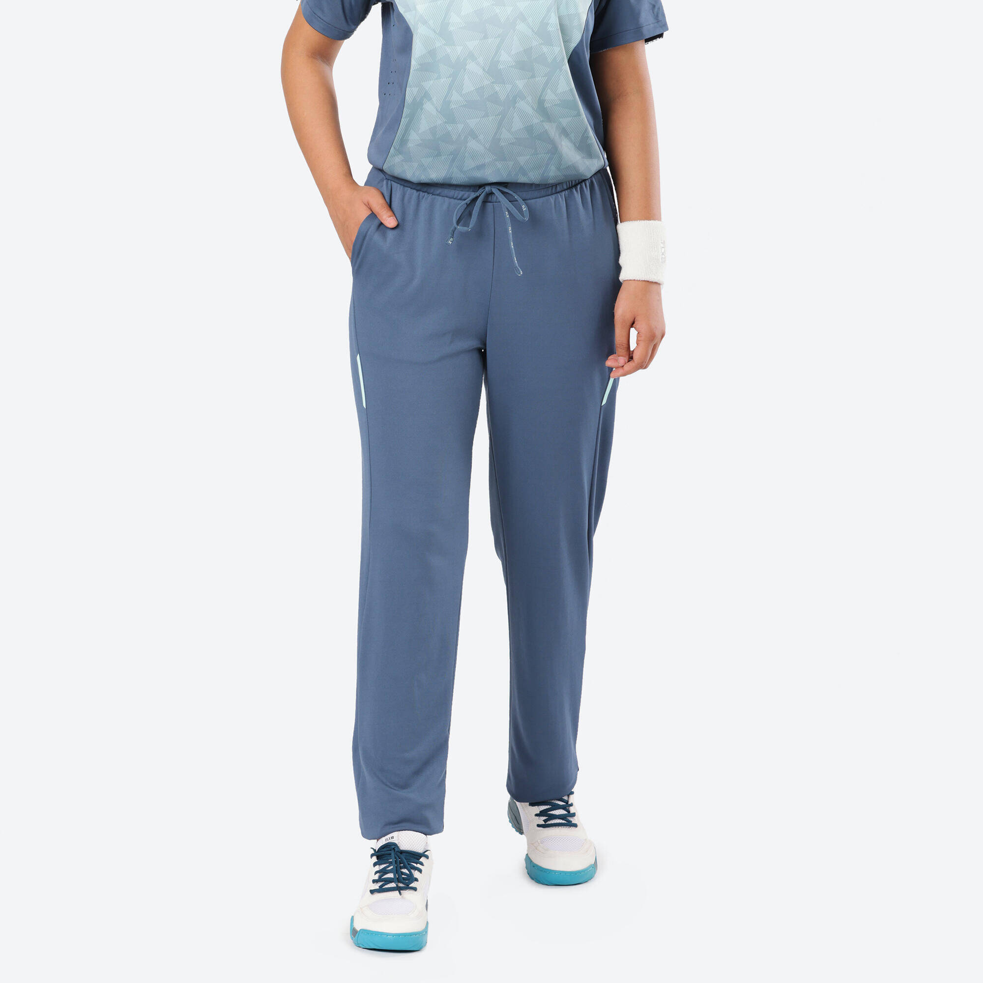 Women Cricket Trackpants Lightweight & Comfortable WCTS500 - Grey -  2