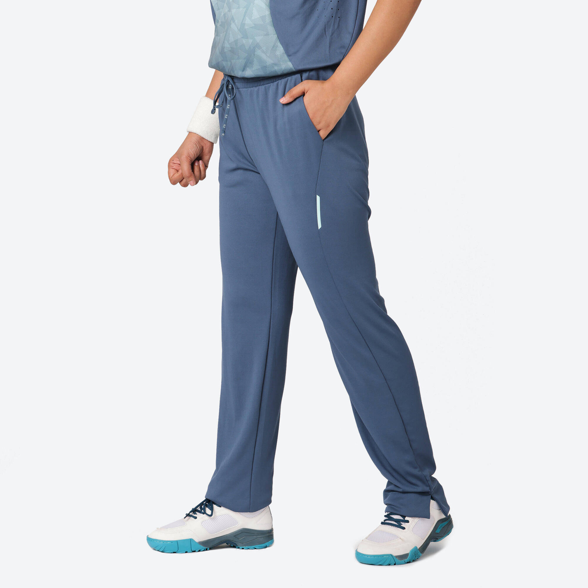 Women Cricket Trackpants Lightweight & Comfortable WCTS500 - Grey -  1