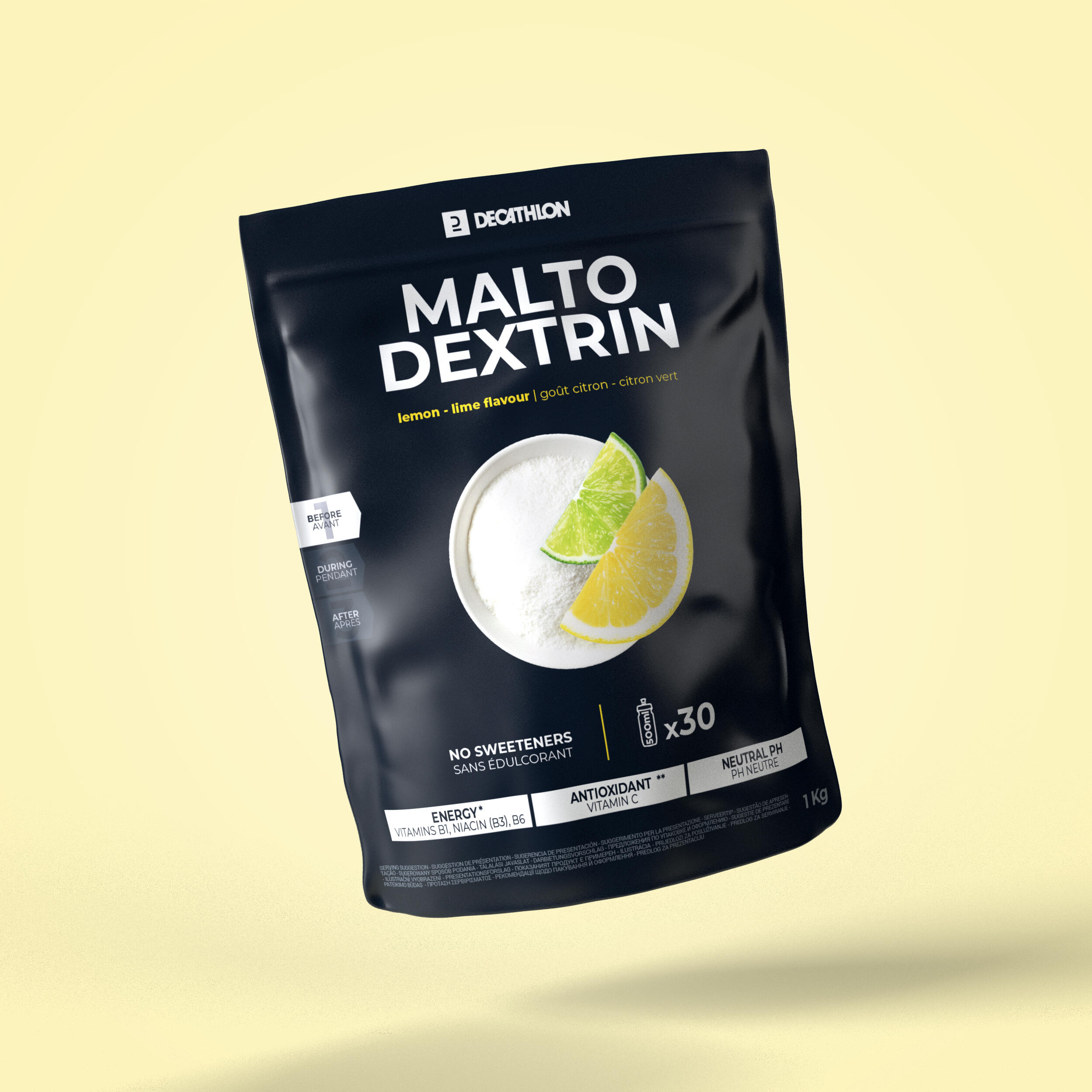 Băutură Maltodextrină Pudră Lămâie 1KG DECATHLON 1kg