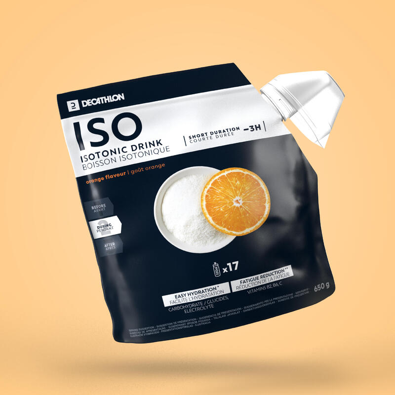 Изотоник в порошке ISO со вкусом апельсина 650 г - Decathlon