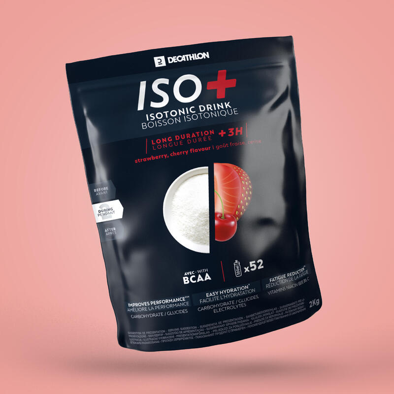 Isotonický nápoj ISO+ v prášku jahodovo-višňový 2 kg