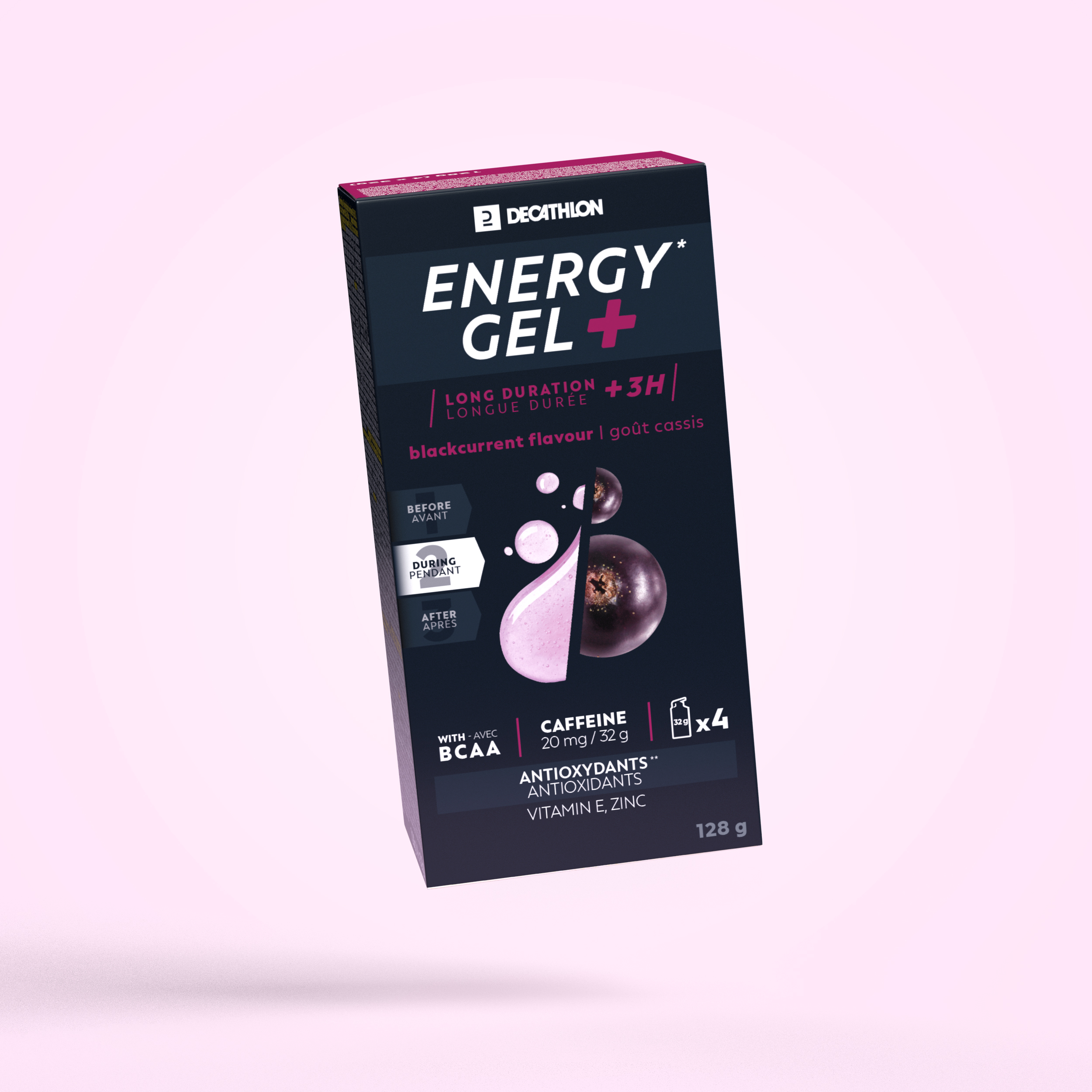 Gel énergétique ENERGY GEL+ cassis 4 x 32g