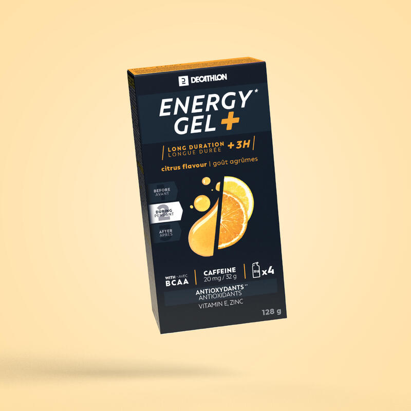 Energiegel Energy Gel+ citrusvruchten 4x 32 g