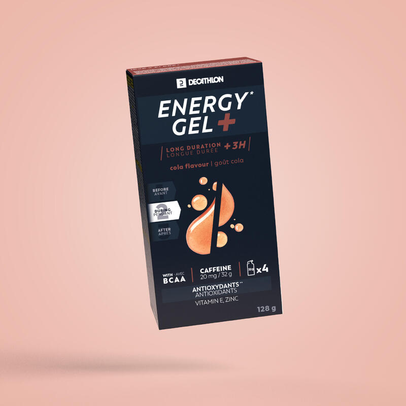 Gel energético ENERGY GEL+ cola 4 x 32 g