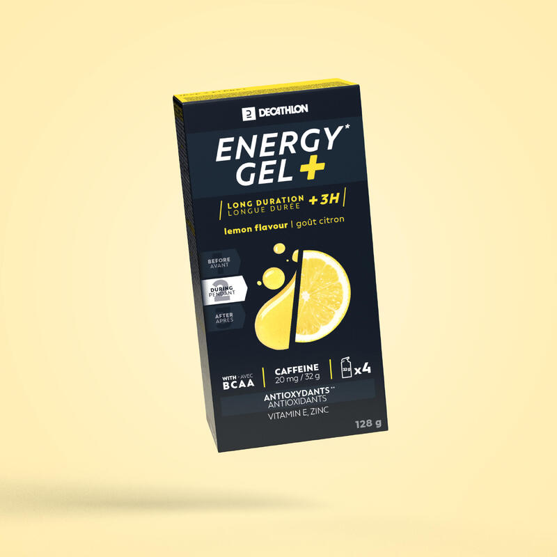Gel energético ENERGY GEL+ limão 4 X 32g