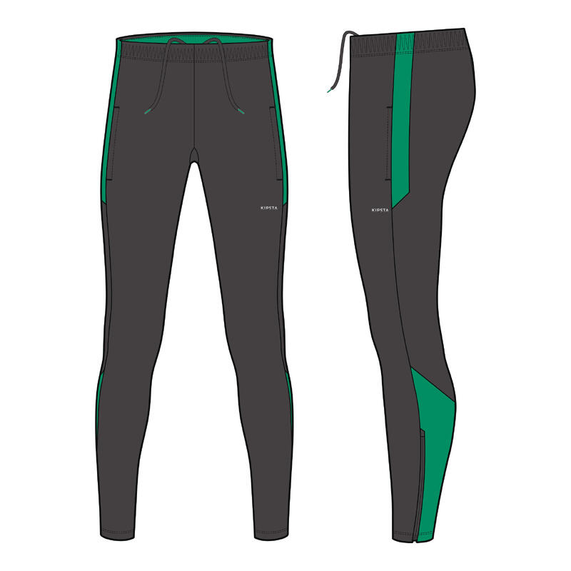 Pantalon de football VIRALTO CLUB gris carbone et vert