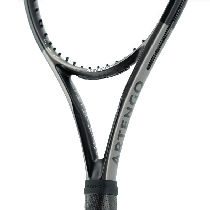 Racchetta tennis adulto TR 960 CONTROL PRO non incordata nero-grigio