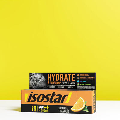 Bruistabletten voor isotone drank powertabs sinaasappel 10x12 g