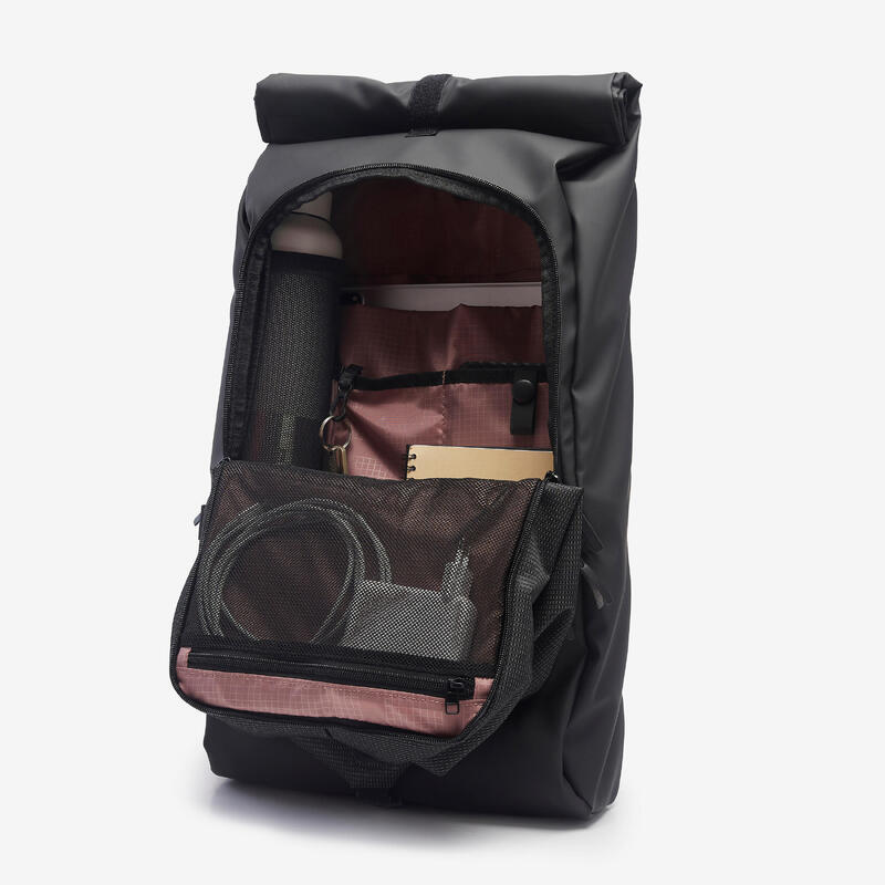 SAC A DOS - MARCHE URBAINE - ACTIV MBLTY BROOKLYN 27L + LUNCH BOX - NOIR