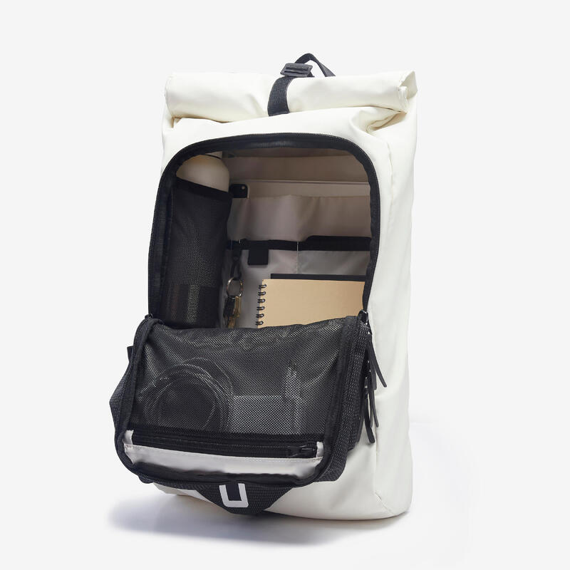 Rucksack Daypack 27 L. mit Lunchbox - Activ Mobility Brooklyn weiss