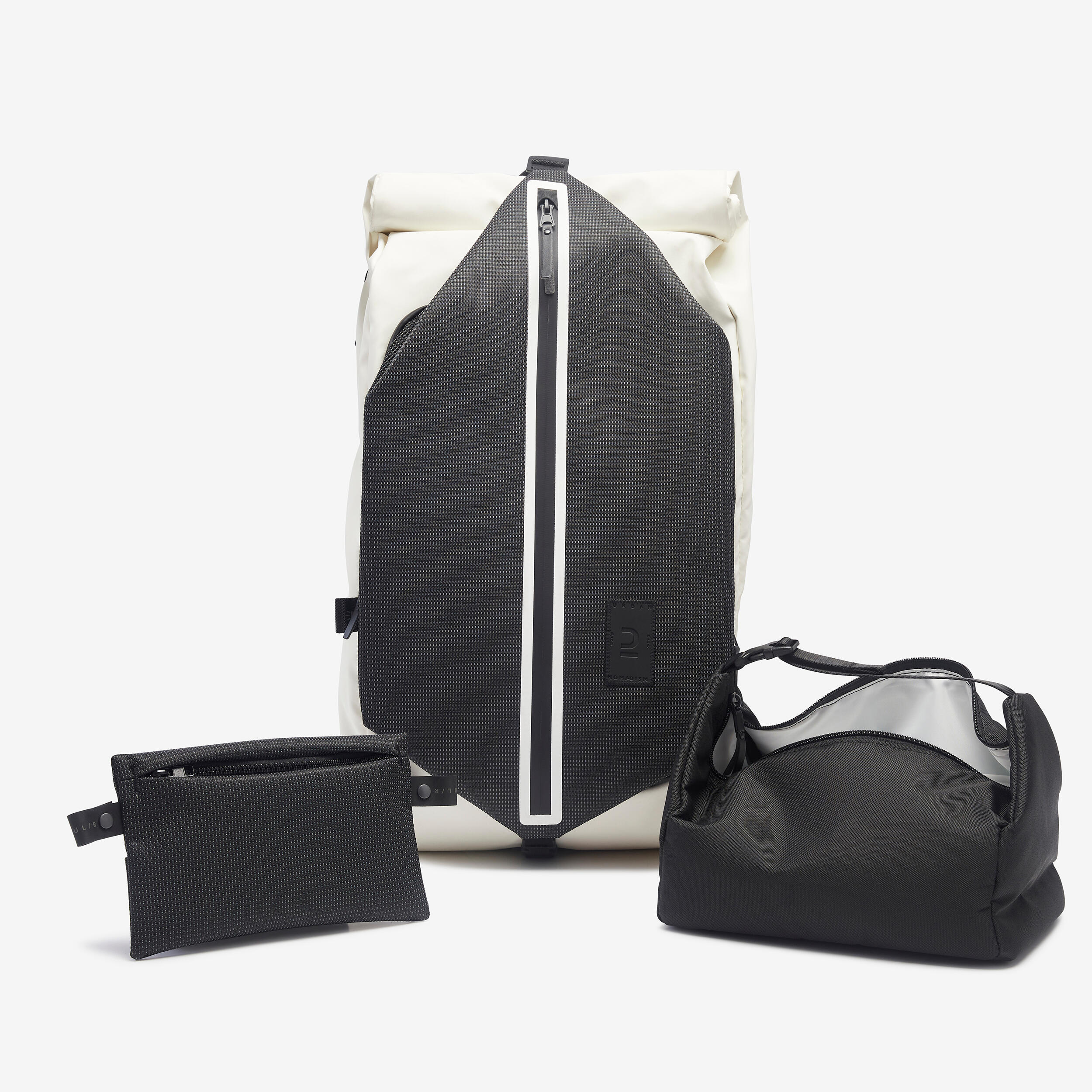 sac a dos - marche urbaine - activ mblty brooklyn 27l + lunch box - blanc - newfeel