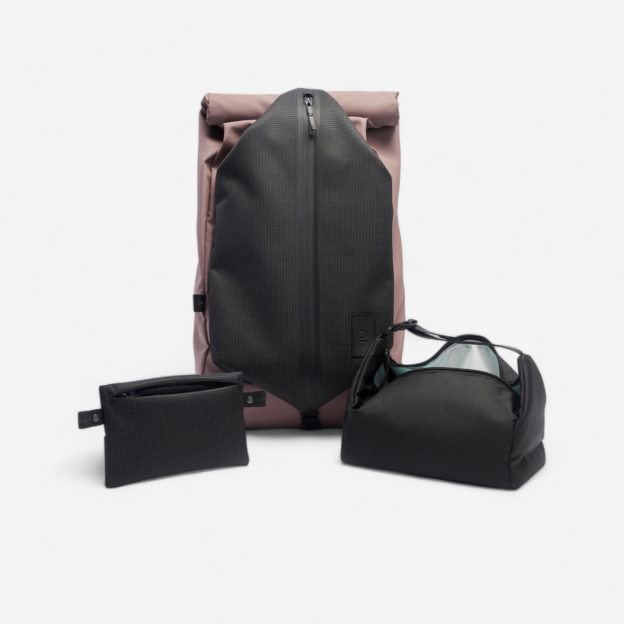 Mochila de caminhada activ mblty brooklyn 27l + lancheira rosa