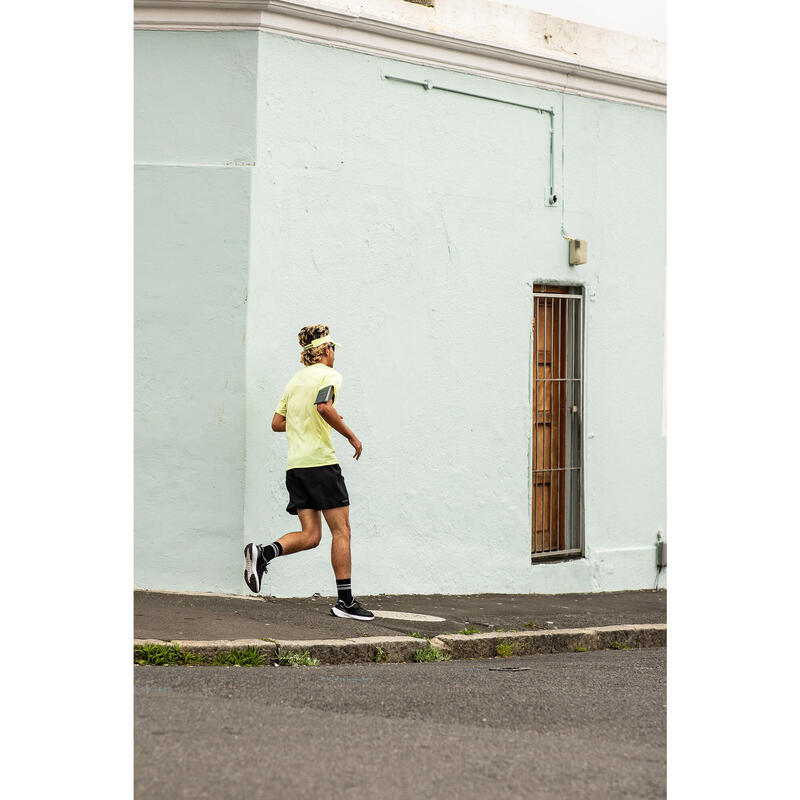 Visera de running Hombre Mujer - KIPRUN Ajustable amarillo 