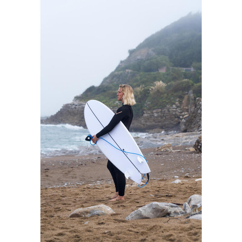 Wetsuit voor surfen dames 900 neopreen 4/3 mm zwart