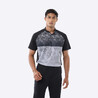 Men Cricket Short Sleeved Polo Tshirt Breathable CP500 - Black