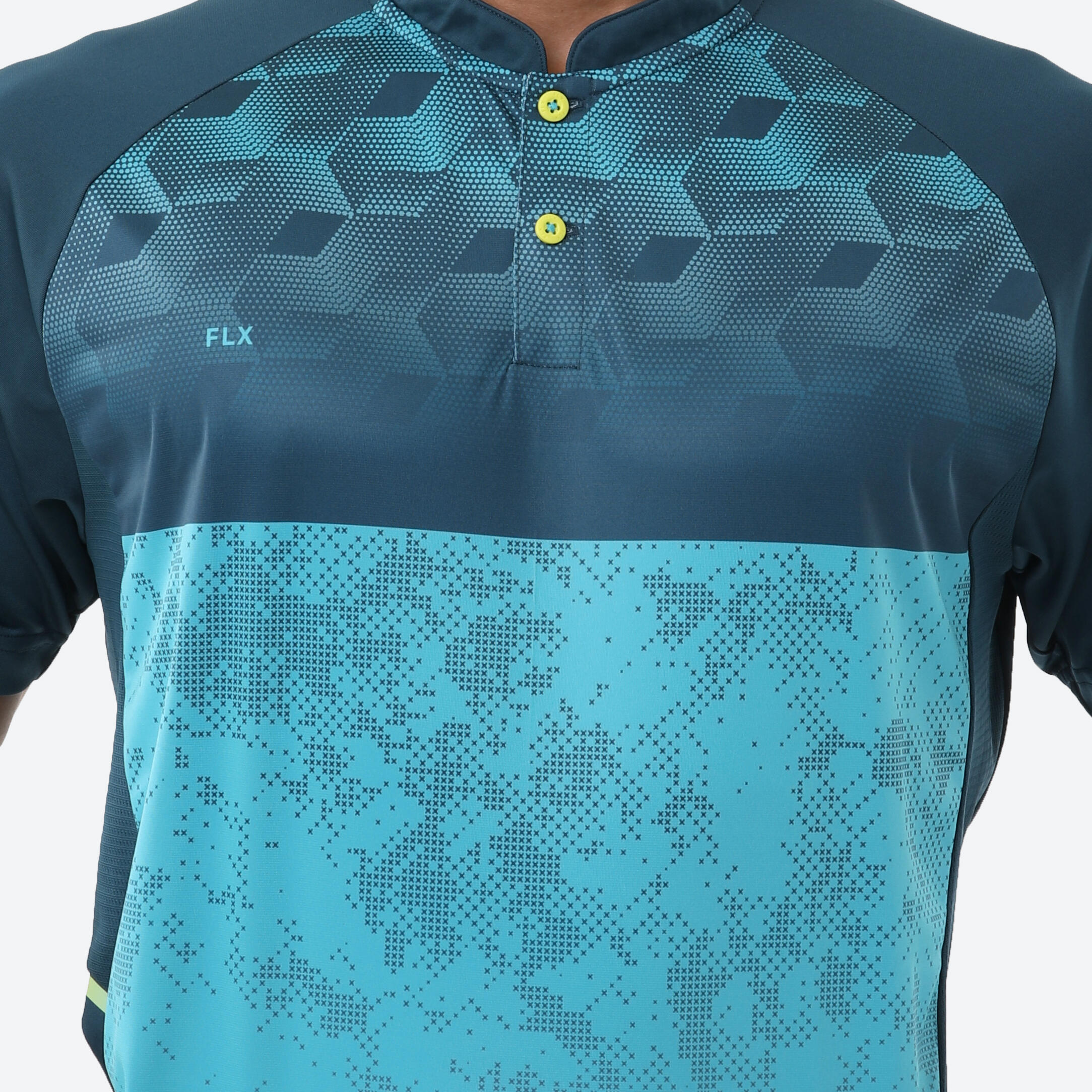 Men's Cricket Polo CP 500 Breathable Short Sleeve Turquoise