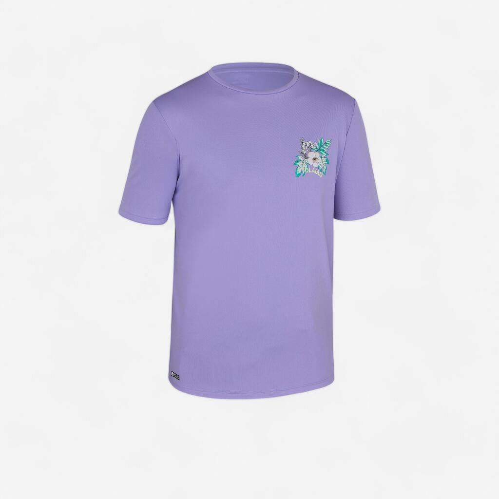 Water Tee Shirt junior manche courte ibiscus violet